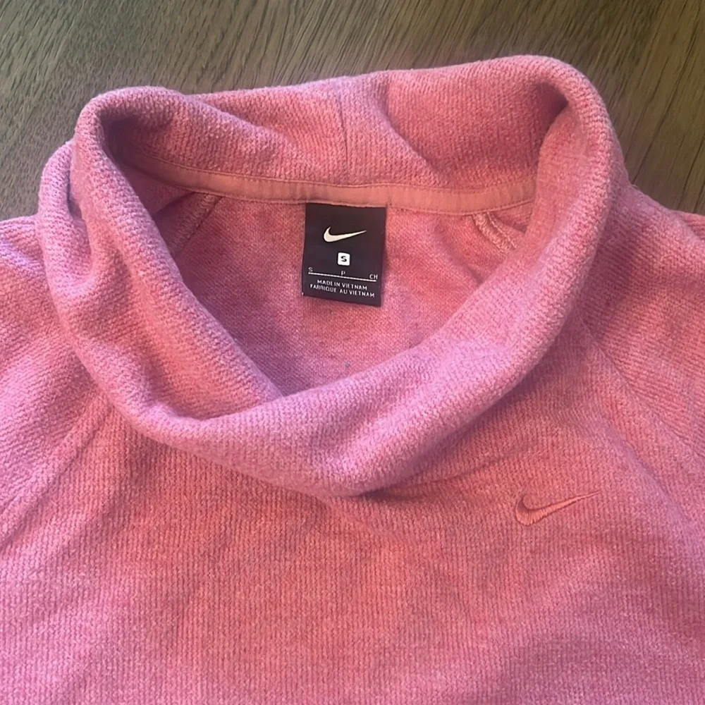 Nike Women's Pink cowl Neck Sweatshirt Small